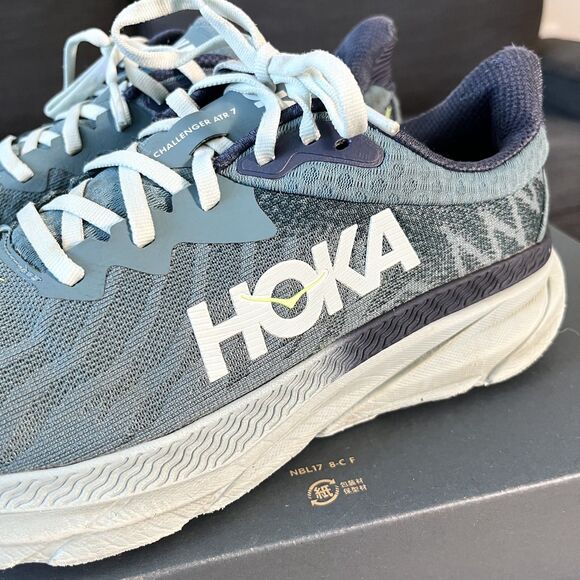 Hoka One One Challenger 7 Trail Running Shoes Mountain Fog Druzy Blue Men Sz 8D - Picture 8 of 12